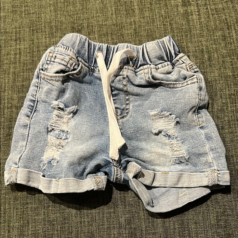 Little Bipsy Distressed Denim Shorts